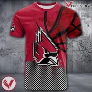 Ball State Cardinals Basketball Grunge Pattern Unique Personalized T Shirts - Vesles2014S