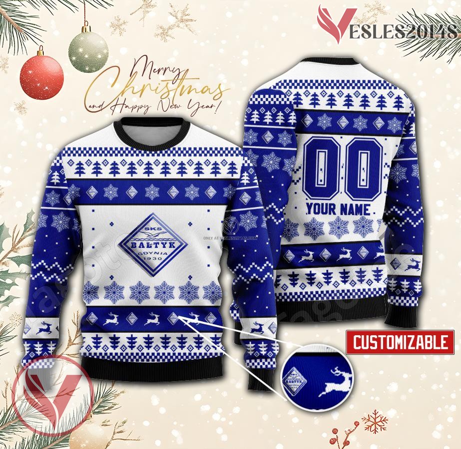 Baltyk Gdynia Custom Ugly Christmas Sweater, Unique Gift For Fans - Vesles2014s