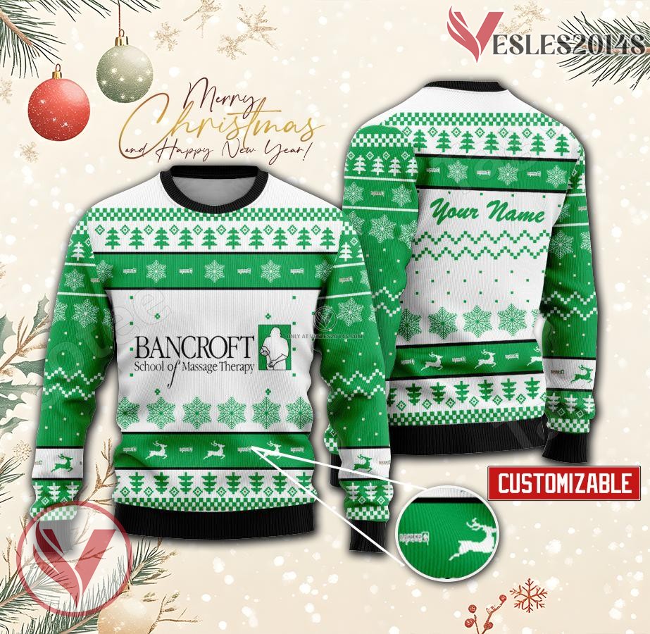 Bancroft School of Massage Therapy Custom Ugly Christmas Sweater, Unique Gift For Fans - Vesles2014s