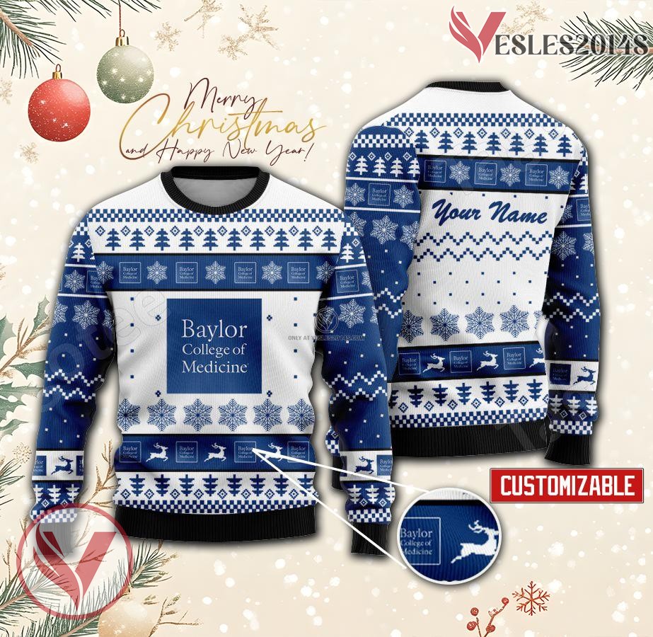 Baylor College of Medicine Custom Ugly Christmas Sweater, Unique Gift For Fans - Vesles2014s