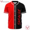 Bearn Grillz Demons Custom Red Black Split Jersey - Vesles2014s