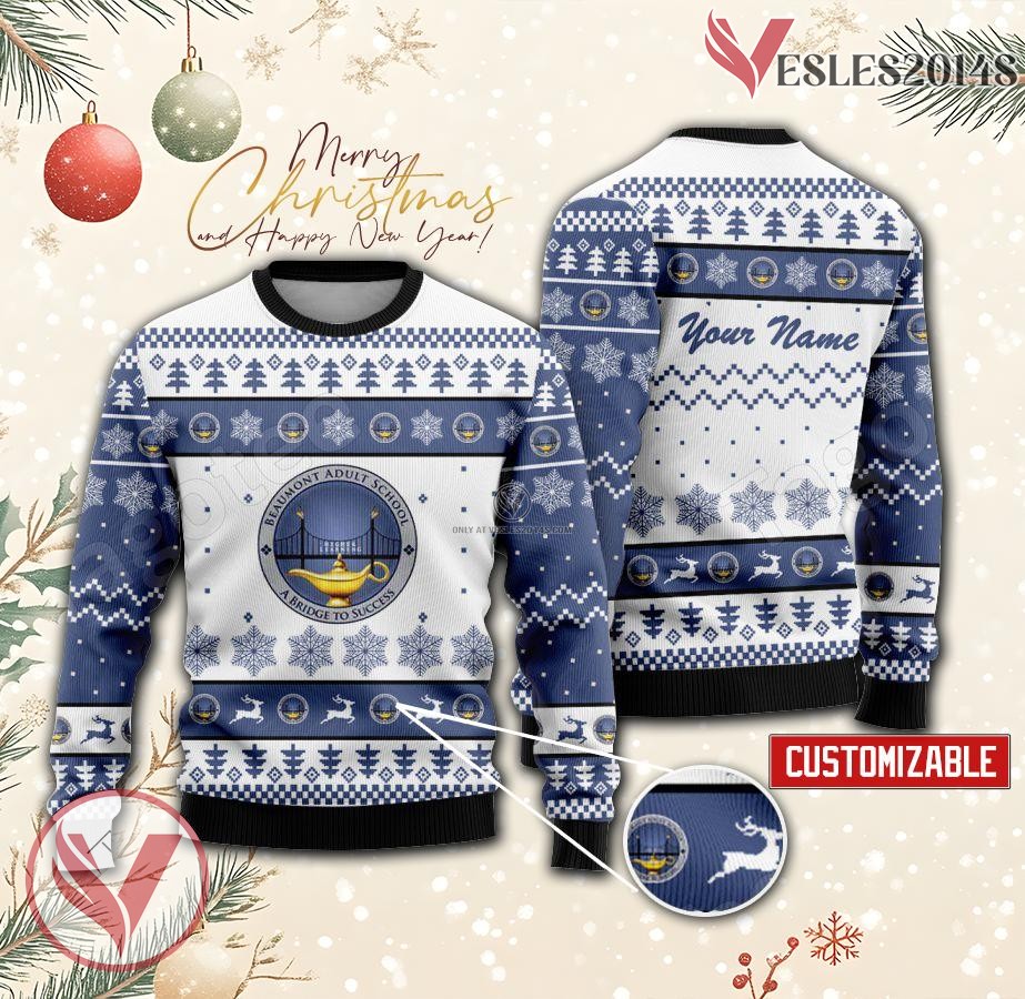 Beaumont Adult School Custom Ugly Christmas Sweater, Unique Gift For Fans - Vesles2014s