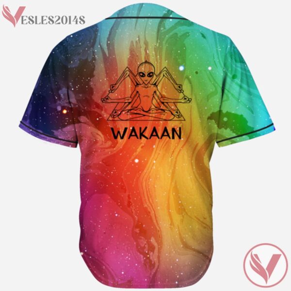Beautiful Colorful Rainbow Marble Nebula Space Liquid Stranger Wakaan Baseball Jersey For EDM Festivals - Vesles2014s 1