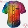 Beautiful Colorful Rainbow Marble Nebula Space Liquid Stranger Wakaan Baseball Jersey For EDM Festivals - Vesles2014s