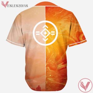 Beautiful Orange Marble Nebula Space Porter Robinson Illenium  Baseball Jersey For EDM Festivals - Vesles2014s 1
