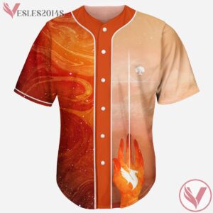 Beautiful Orange Marble Nebula Space Porter Robinson Illenium  Baseball Jersey For EDM Festivals - Vesles2014s