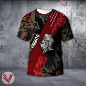 Bellarmine Knights NCAA With Red Poppy Flower 3D Shirt, Unique Gift For Fans - Vesles2014S