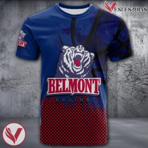 Belmont Bruins Basketball Grunge Pattern Unique Personalized T Shirts - Vesles2014S