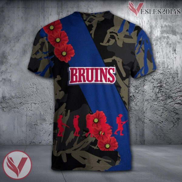 Belmont Bruins NCAA With Red Poppy Flower 3D Shirt, Unique Gift For Fans - Vesles2014S 1