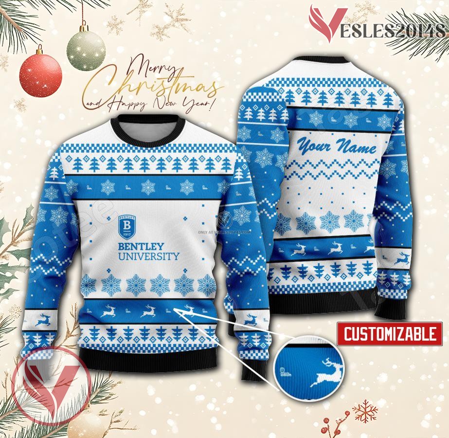 Bentley University Personalized Ugly Christmas Sweater, Unique Gift For Fans - Vesles2014s