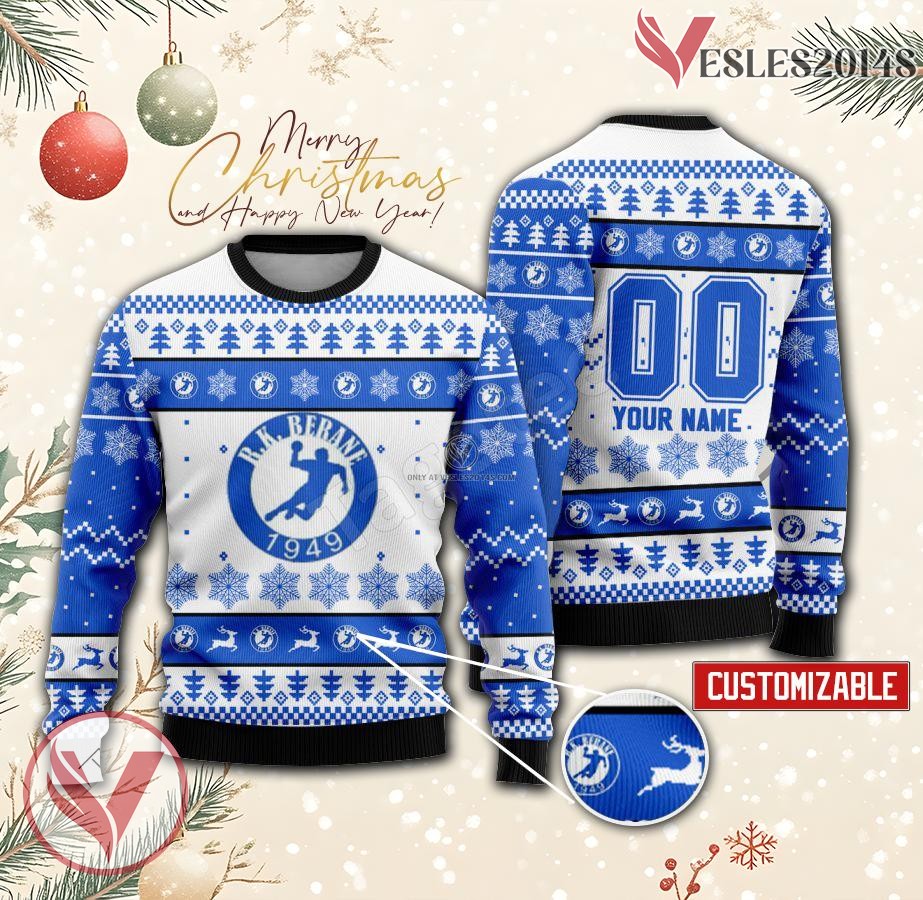 Berane Handball Custom Ugly Christmas Sweater, Unique Gift For Fans - Vesles2014s