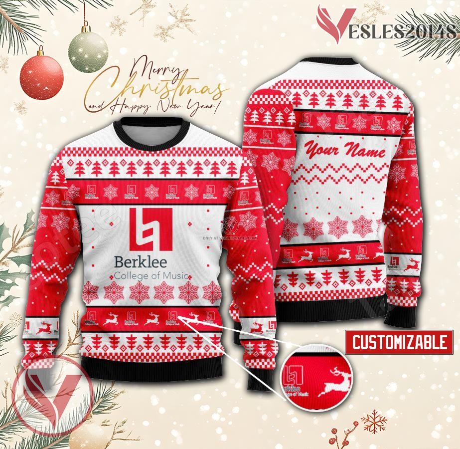 Berklee College of Music Custom Ugly Christmas Sweater, Unique Gift For Fans - Vesles2014s
