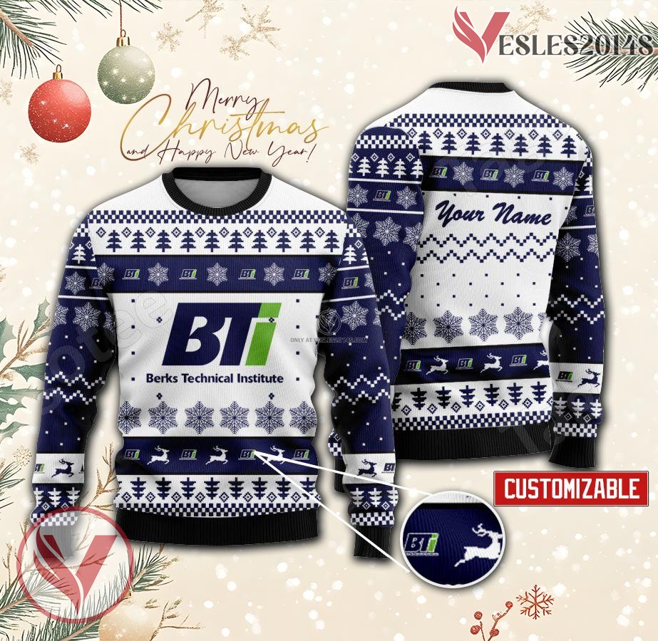 Berks Technical Institute Custom Ugly Christmas Sweater, Unique Gift For Fans - Vesles2014s
