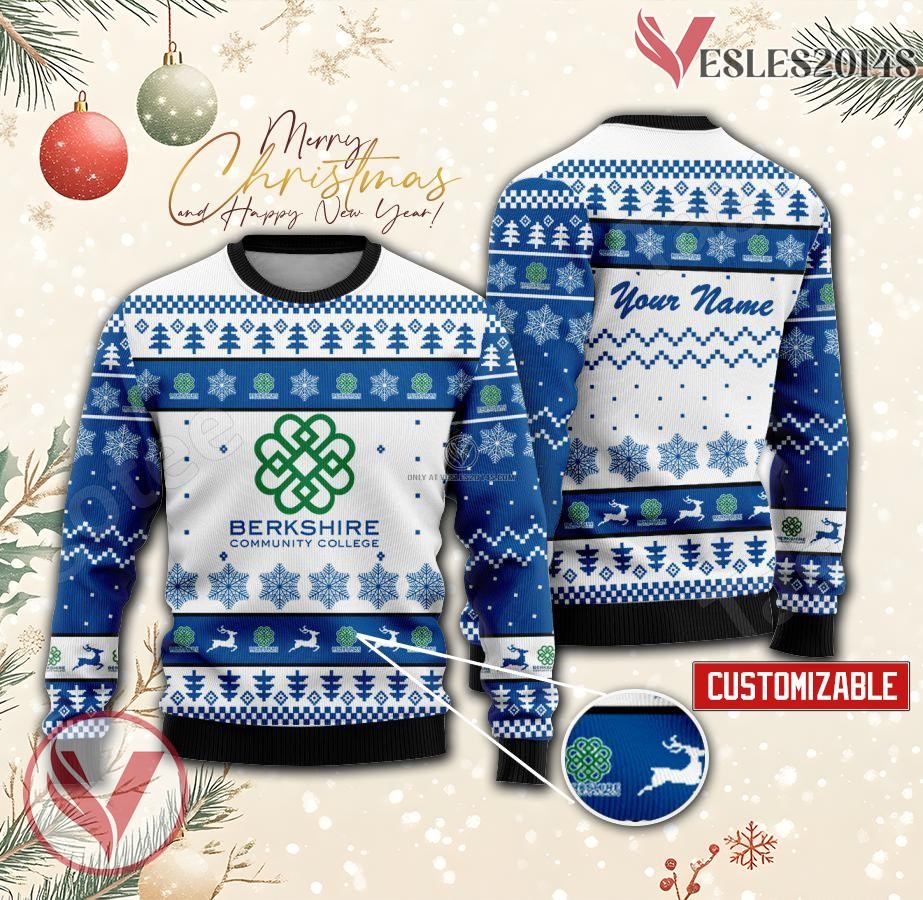 Berkshire Community College Custom Ugly Christmas Sweater, Unique Gift For Fans - Vesles2014s