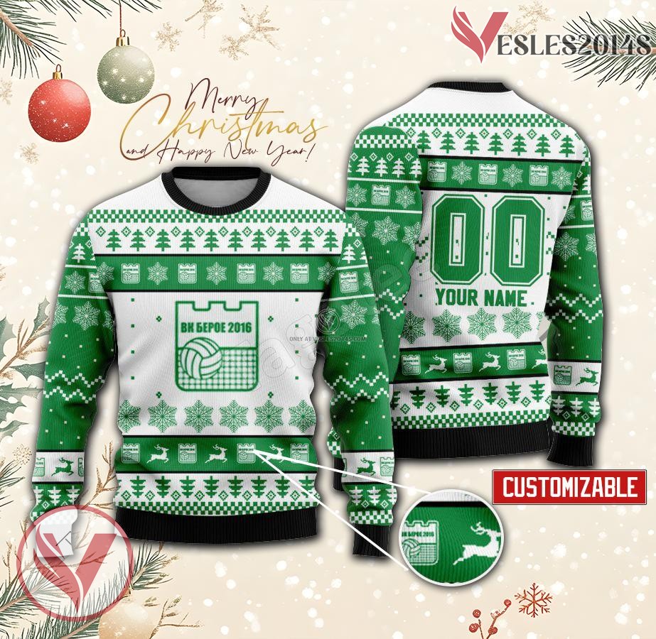 Beroe Volleyball Custom Ugly Christmas Sweater, Unique Gift For Fans - Vesles2014s