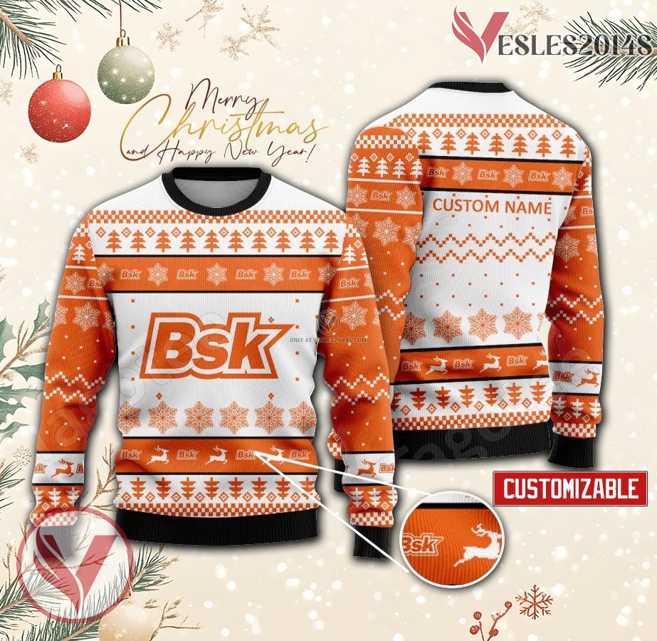 Bershka Logo Personalized Ugly Christmas Sweater, Unique Gift For Fans - Vesles2014s