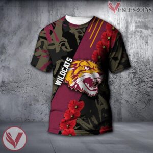 Bethune-Cookman Wildcats NCAA With Red Poppy Flower 3D Shirt, Unique Gift For Fans - Vesles2014S