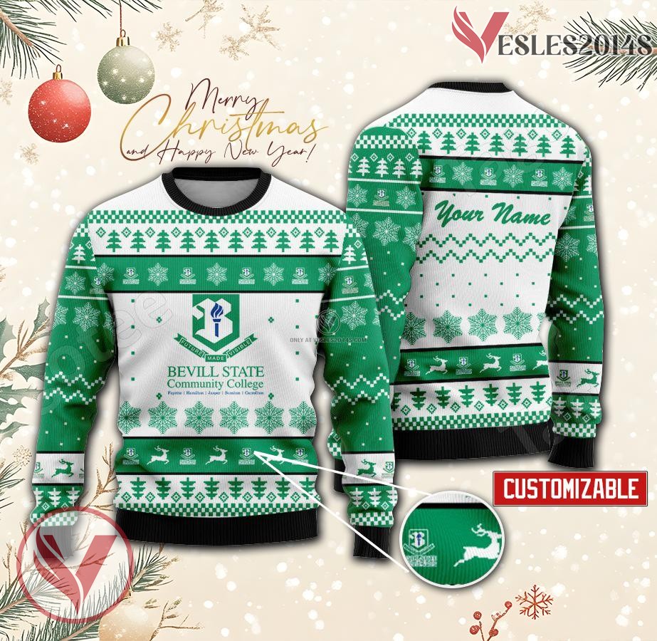 Bevill State Community College Custom Ugly Christmas Sweater, Unique Gift For Fans - Vesles2014s