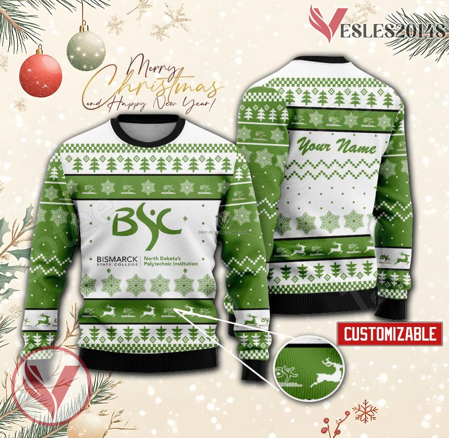 Bismarck State College Custom Ugly Christmas Sweater, Unique Gift For Fans - Vesles2014s