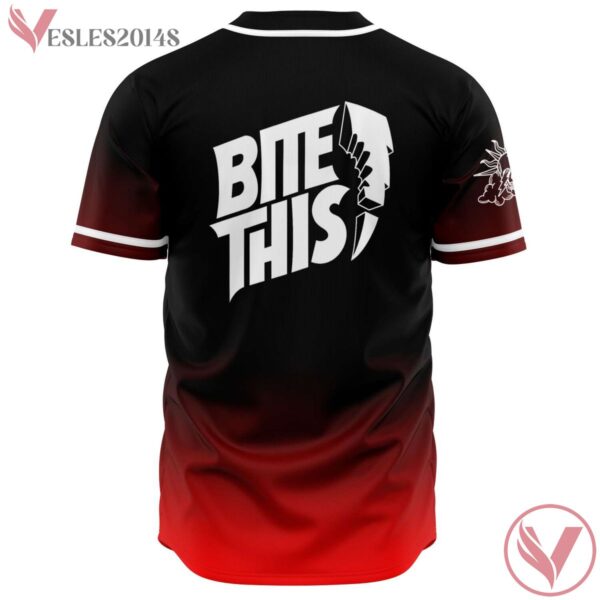 Bite This Dark Red Baseball EDM Jersey, Gift Ideas For Raver - Vesles2014s 3