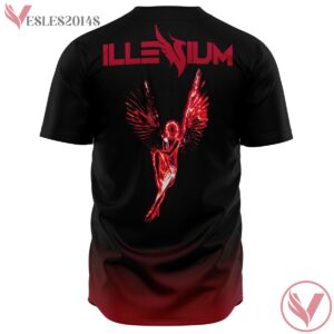 Black Red Sublimated Angel Illenium Jersey - Vesles2014s 1