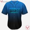 Black Tiger Sex Machine BTSM Blue Gradient Rave Baseball Jersey For festivals, EDM Music Gifts - Vesles2014s