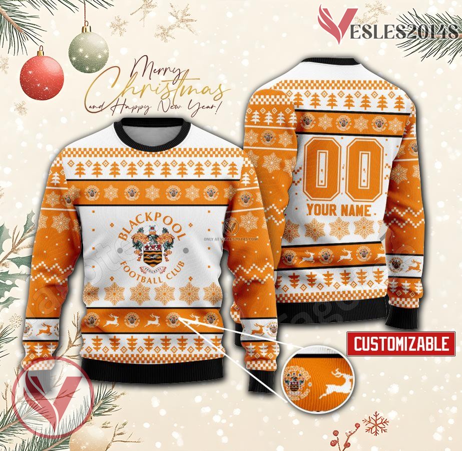 Blackpool Custom Ugly Christmas Sweater, Unique Gift For Fans - Vesles2014s
