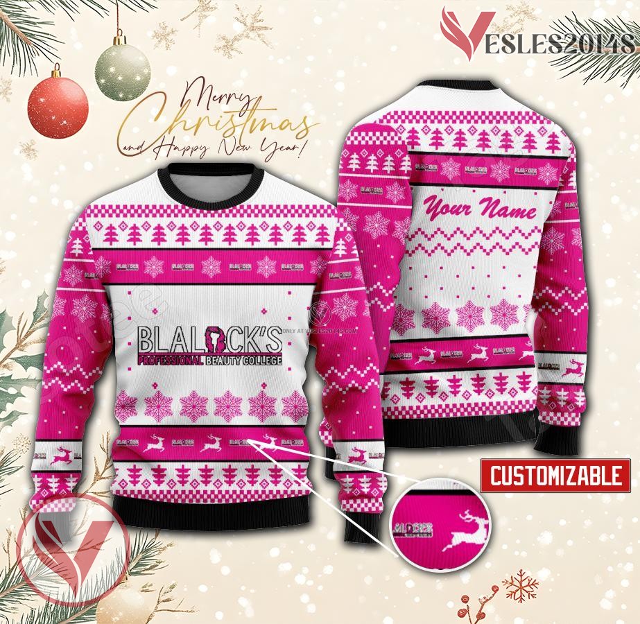 Blalock's Professional Beauty College Custom Ugly Christmas Sweater, Unique Gift For Fans - Vesles2014s