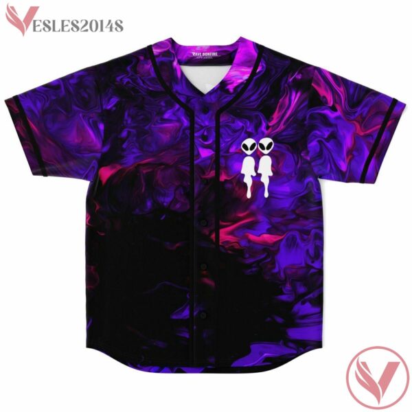 Blue And Black Abstract Pinkston Custom Jersey - Vesles2014s