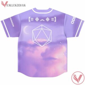 Blue Purple Gradient Dreamy Sky Ryan Wood Custom Jersey - Vesles2014s 1