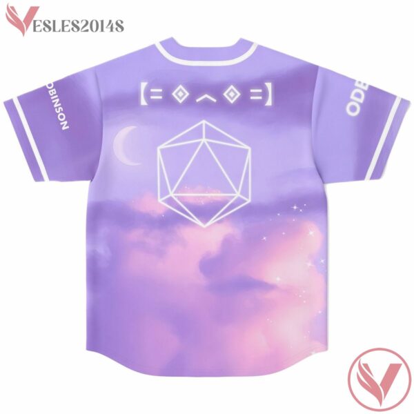 Blue Purple Gradient Dreamy Sky Ryan Wood Custom Jersey - Vesles2014s 1