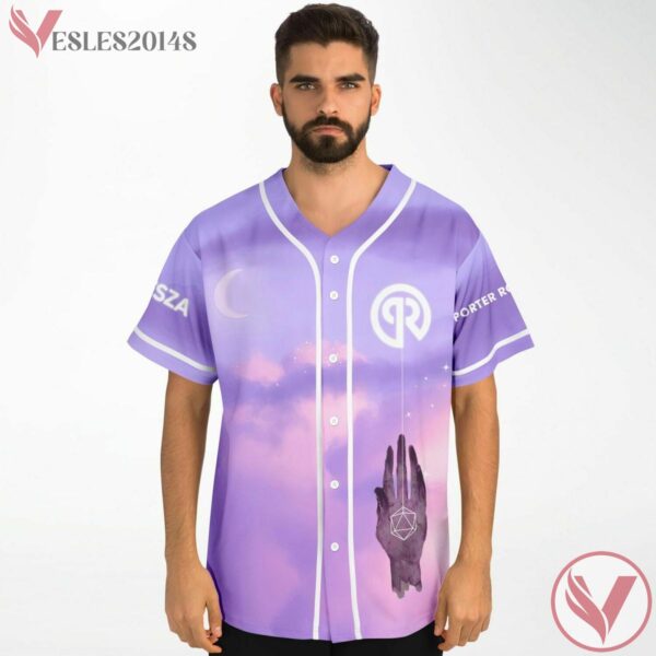 Blue Purple Gradient Dreamy Sky Ryan Wood Custom Jersey - Vesles2014s 3