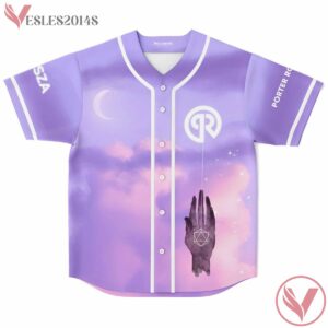 Blue Purple Gradient Dreamy Sky Ryan Wood Custom Jersey - Vesles2014s