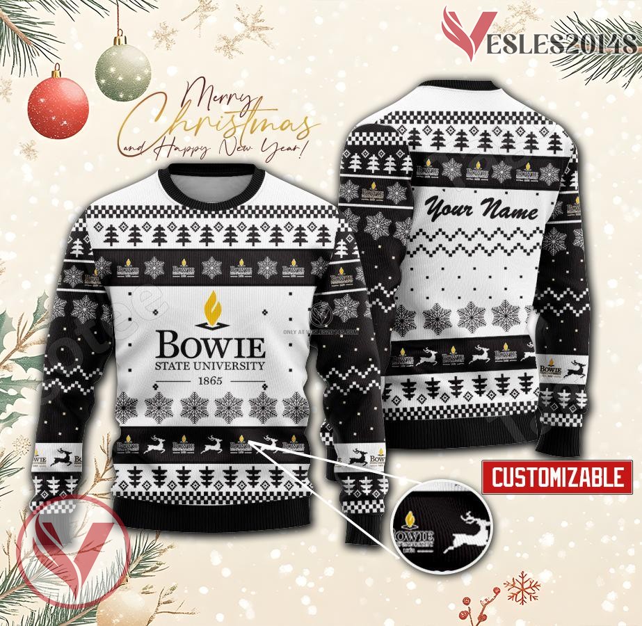 Bowie State University Custom Ugly Christmas Sweater, Unique Gift For Fans - Vesles2014s