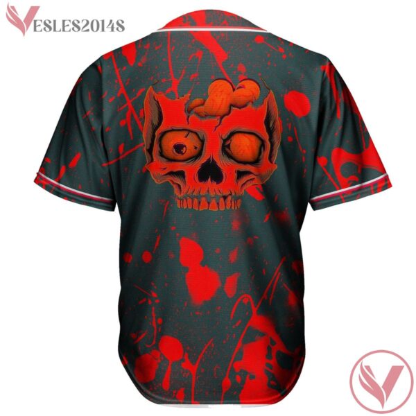 Broken Skull Red Splashes CUSTOM INVERTED CROSS JERSEY - Vesles2014s 1