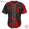 Broken Skull Red Splashes CUSTOM INVERTED CROSS JERSEY - Vesles2014s