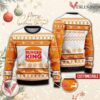 Burger King Personalized Logo Ugly Christmas Sweater, Unique Gift For Fans - Vesles2014s