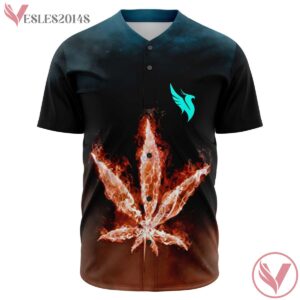 Burning Holy Leaf CUSTOM ILLENIUM BASEBALL JERSEY - Vesles2014s