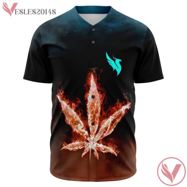 Burning Holy Leaf CUSTOM ILLENIUM BASEBALL JERSEY - Vesles2014s