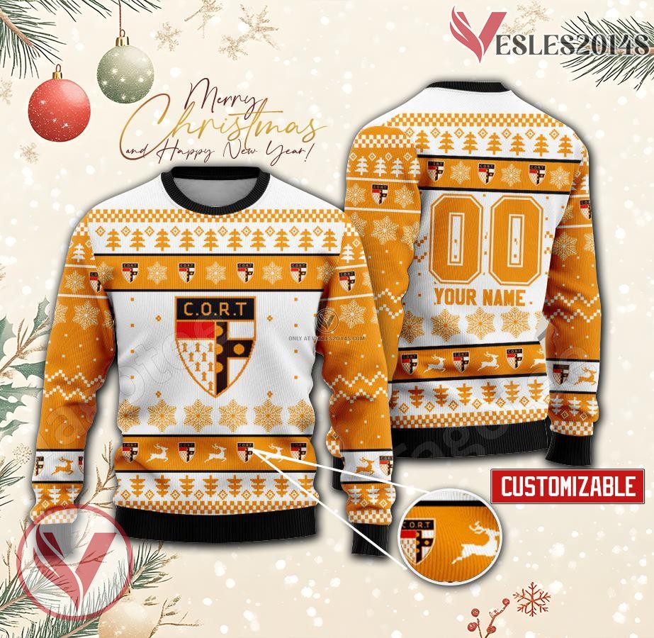 CO Roubaix-Tourcoing Custom Ugly Christmas Sweater, Unique Gift For Fans - Vesles2014s