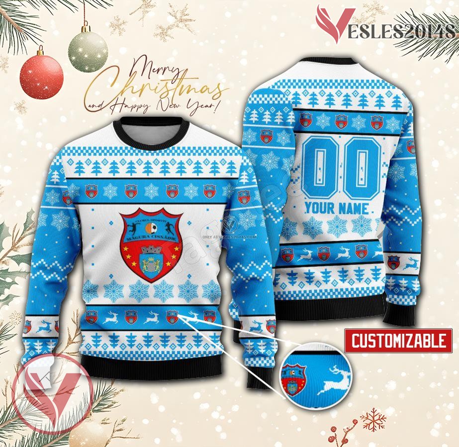 CS Magura Cisnadie Handball Custom Ugly Christmas Sweater, Unique Gift For Fans - Vesles2014s