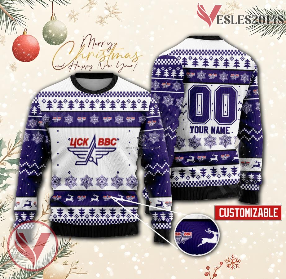 CSK VVS Hockey Custom Ugly Christmas Sweater, Unique Gift For Fans - Vesles2014s