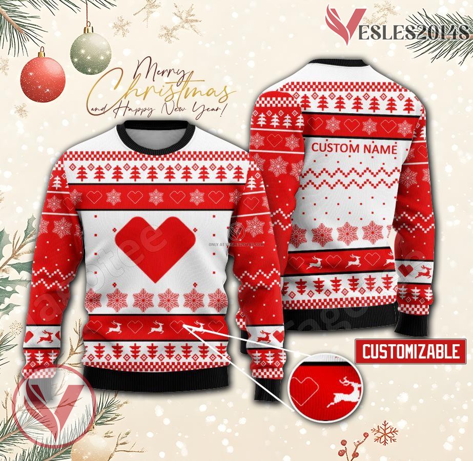 CVS Logo Personalized Ugly Christmas Sweater, Unique Gift For Fans - Vesles2014s
