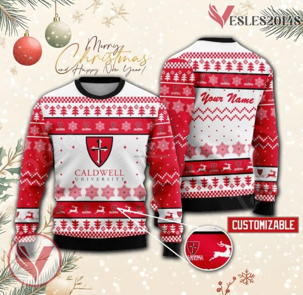 Caldwell University Custom Ugly Christmas Sweater, Unique Gift For Fans - Vesles2014s