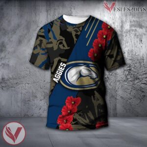California Davis Aggies NCAA With Red Poppy Flower 3D Shirt, Unique Gift For Fans - Vesles2014S
