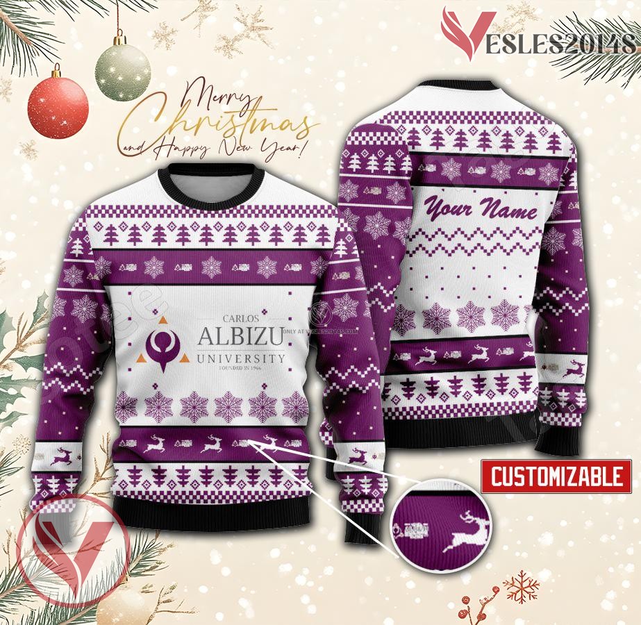 Carlos Albizu University Custom Ugly Christmas Sweater, Unique Gift For Fans - Vesles2014s