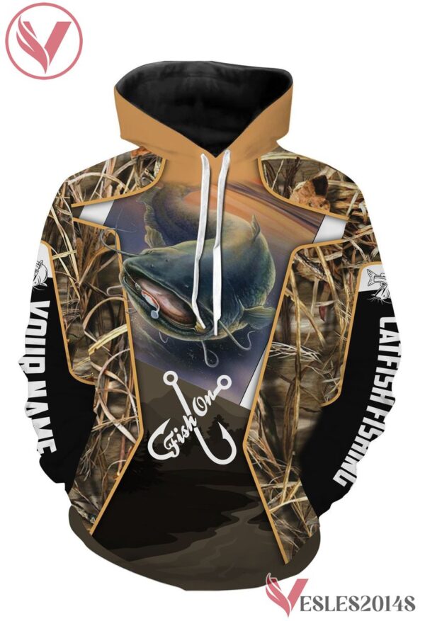Catfish Customized Fish On Long Sleeve, Hoodie, Zip Up Hoodie - Uniform Custom Clothes, Unique Gifts For Employee - Vesles2014s 1