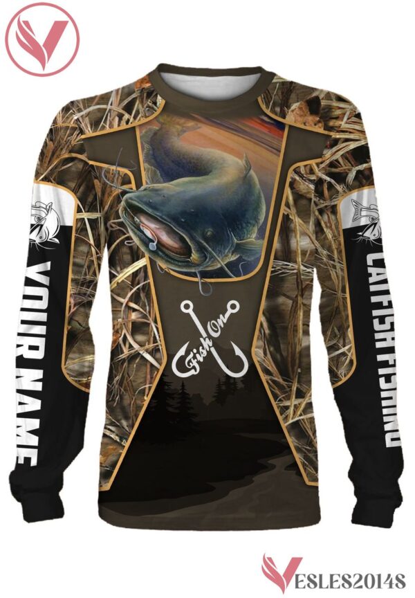 Catfish Customized Fish On Long Sleeve, Hoodie, Zip Up Hoodie - Uniform Custom Clothes, Unique Gifts For Employee - Vesles2014s