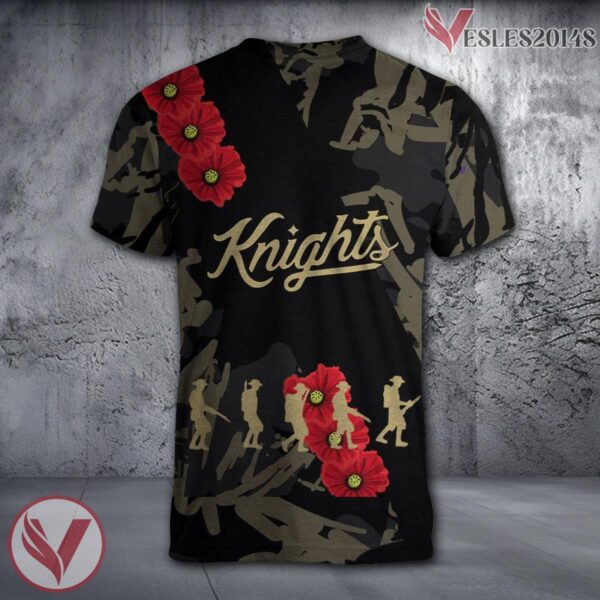 Central Florida Knights NCAA With Red Poppy Flower 3D Shirt, Unique Gift For Fans - Vesles2014S 1