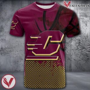 Central Michigan Chippewas Basketball Grunge Pattern Unique Personalized T Shirts - Vesles2014S